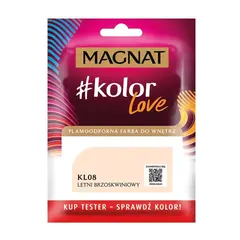 Interior paint test Magnat Kolor Love 25 ml KL08 light peach