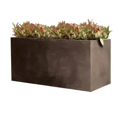 Ceramic pot Mega Collections Clayfibre Bigular Taupe 100x45x45cm 203l