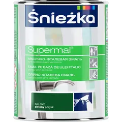 ემალი ზეთოვან-ფთალური Sniezka Supermal RAL6002 800 მლ პრიალა მწვანე