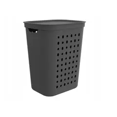 Корзина для белья Rotho Jona 55л чёрная