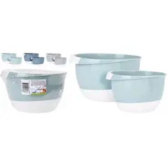 Bowl Koopman 2pcs 3ASS CLR