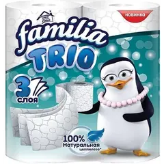 Туалетная бумага Familia 3-слойная 4Х14