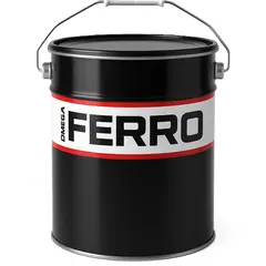 ლითონის ანტიკოროზიული საღებავი FERRO 3:1 ნაცრისფერი მქრქალი RAL 7042 20 კგ