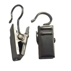 Комплект зажимов для металлических колец Delfa СЗФ-9029 хром матовый 20 шт