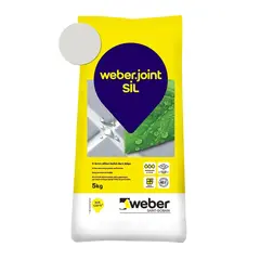 შემავსებელი ფილის ნაკერებისთვის Weber.joint SIL 5 კგ 437 ღია ნაცრისფერი