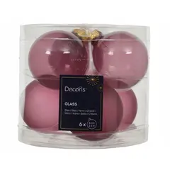 ნაძვის ხის ბურთი Baubles glass 6cm 6pcs