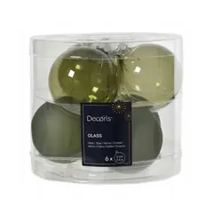 ნაძვის ხის ბურთი Baubles Glass 6 cm 6 pcs