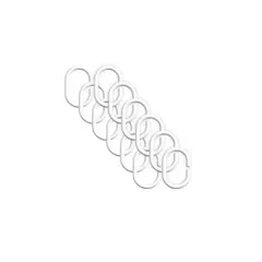 Rings for curtain SHOWER RINGS WHITE (12 PCS) WHITE