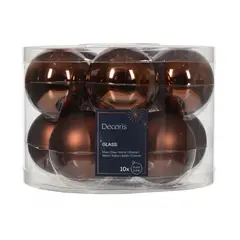 ნაძვის ხის ბურთი Baubles Glass 6cm 10 pcs