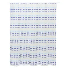 Шторка для душа с крючками Bisk Punti Basic Multi 180x200 см