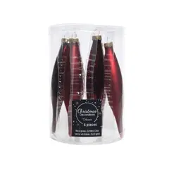 ნაძვის ხის სათამაშო Icicle Glass 15cm 6pcs