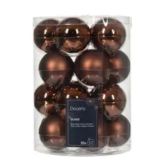 ნაძვის ხის ბურთები Bauble Glass 140316 6cm 20 pcs