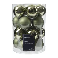 ნაძვის ხის ბურთი Baubles Glass 6 cm 20 pcs