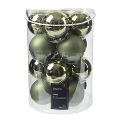 ნაძვის ხის ბურთი Baubles Glass 8 cm 16 pcs