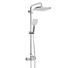 Shower system with mixer Rubineta Veneto + Easy Push-15 Chrome