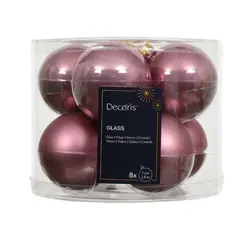 ნაძვის ხის ბურთი Baubles Glass 7 cm 8psc