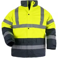 Jacket with reflector Coverguard Roadway 7ROAY XXL yellow/dark blue