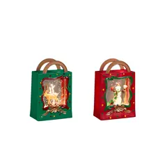 საახალწლო დეკორაცია Lantern Handbag LED განათებით