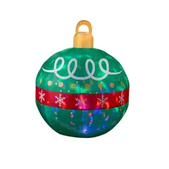 საახალწლო დეკორაცია გასაბერი ბურთი 97 x 120 სმ მწვანე