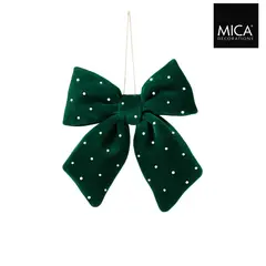 ნაძვის ხის სათამაშო ბაფთა Mica decorations 15 x 3 x 17 სმ მწვანე