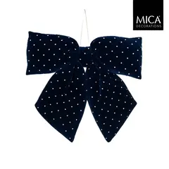 ნაძვის ხის სათამაშო ბაფთა Mica decorations 30 x 6 x 34 სმ ლურჯი