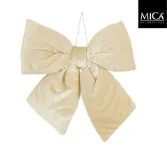 ნაძვის ხის სათამაშო ბაფთა Mica decorations 30 x 6 x 34 სმ ბეჟი