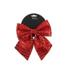 ნაძვის ხის სათამაშო ბაფთა Mica decorations 20 x 23 x 1.5 სმ წითელი