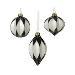 საახალწლო დეკორაცია "ბურთი" Bauble glass dia8cm