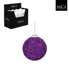 ნაძვის ხის სათამაშო ბურთი Mica decorations 10 სმ