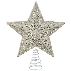 ნაძვის ხის წვერის ვარსკვლავი Mica Decorations  20 x 3 x 22 სმ