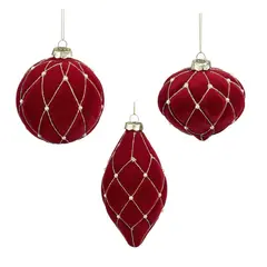 ნაძვის ხის სათამაშო Mica Decorations 8 სმ წითელი