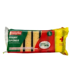 ჭურჭლის ღრუბელი Fratello 5+2 ც