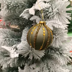 ნაძვისხის ბურთი Baubles glass glitter