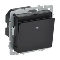 Switch card IEK BRITE 30A VS10-1-8-BrCh black