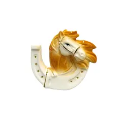 საახალწლო დეკორი ფიგურა ცხენი კერამიკის SH-12067-B5407-4