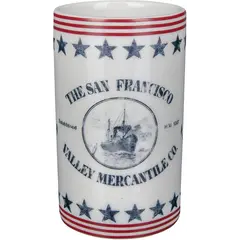 Стакан для зубных щеток Spirella WATERMILL NAVY/RED