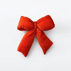 საახალწლო მორთულობა ბაფთა წითელი 19x24 სმ