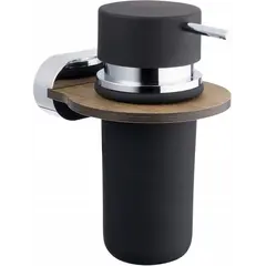 Liquid soap dispenser Bisk Bergen wooden/chrome