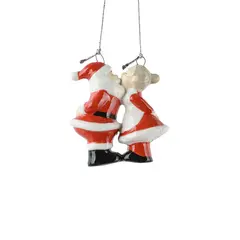 ნაძვის ხის სათამაშო სანტა Decoris 1 ც 6.5 x 3 x 7 სმ წითელი