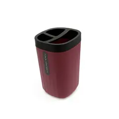 კბილის ჯაგრისების ჭიქა 10 სმ ბურგუნდი