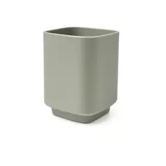 Подставка для зубных щеток 10 см серая