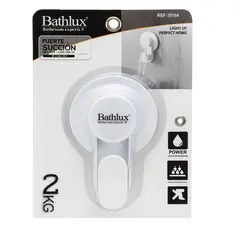 პირსახოცის საკიდი კაუჭი Bathlux თვითწებვადი თეთრი