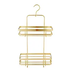 Полка для ванной прямоугольная навесная Bisk Niagara Gold