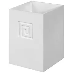 ჭიქა კბილის ჯაგრისებისთვის Bisk MEANDER TUMBLER WHITE