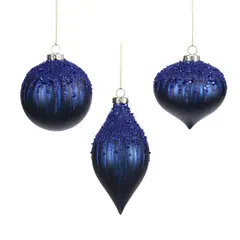 ნაძვის ხის სათამაშო ბურთი Goodwill 1 ც 8 სმ ლურჯი