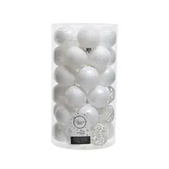 ნაძვის ხის სათამაშო ბურთების ნაკრები Decoris 37 ცალი 6 სმ