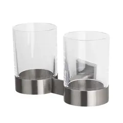 Двойной стакан для зубных щеток Spirella Nyo