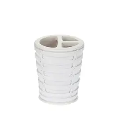 ჭიქა კბილის ჯაგრისების Primanova PALM TOOTHBRUSH HOLDER WHITE
