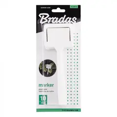 Маркер для растений белый Bradas 18x6 см 10 шт