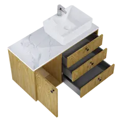 აბაზანის ტუმბო ხელსაბანის გარეშე ბუნებრივი მუხა  Elita UNIT LEGACY 100 სმ